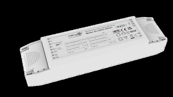 120W tegangan konstan 24V DALI DT8 dimmable LED driver dengan garansi 5 tahun